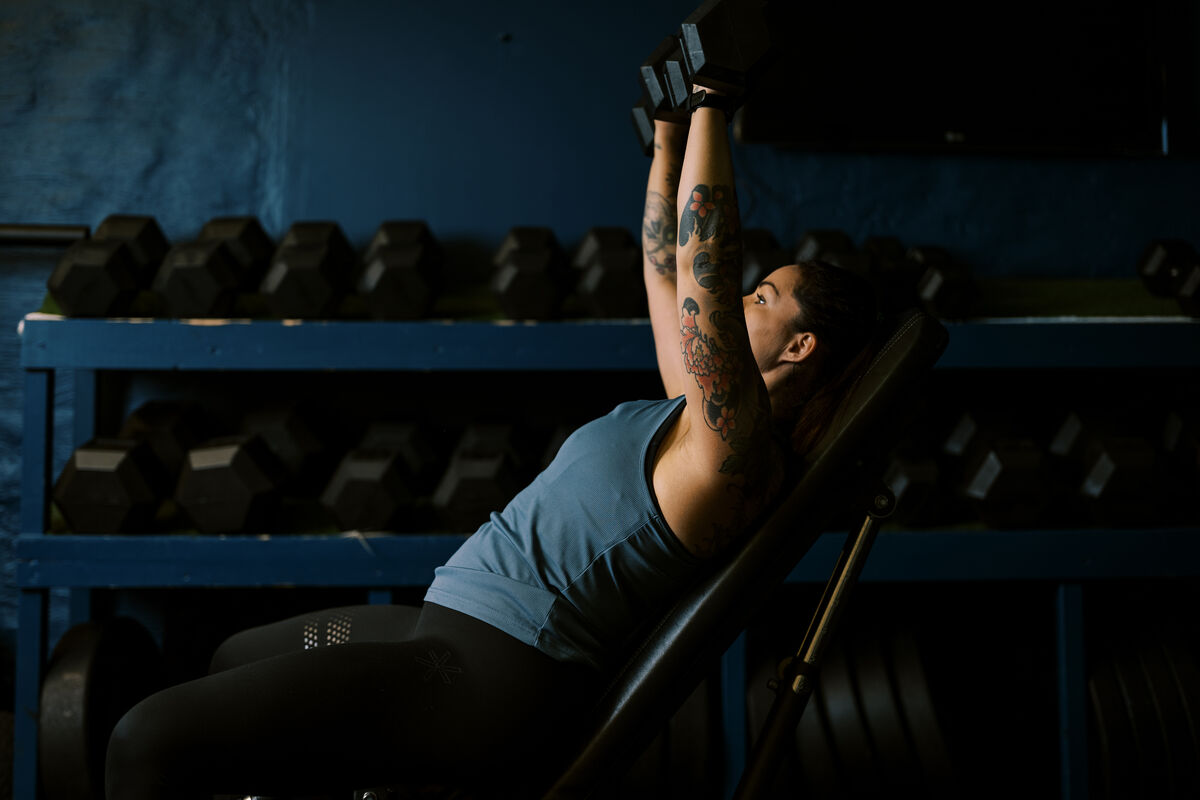 Fitnesstrening i aksjon